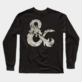 Camo Dungeons and Dragons Dragon Long Sleeve T-Shirt